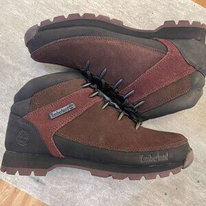 Timberland Men's Euro Sprint Mid Lace Boot Dark Brown Suede A2K84-EIV ALL SIZES